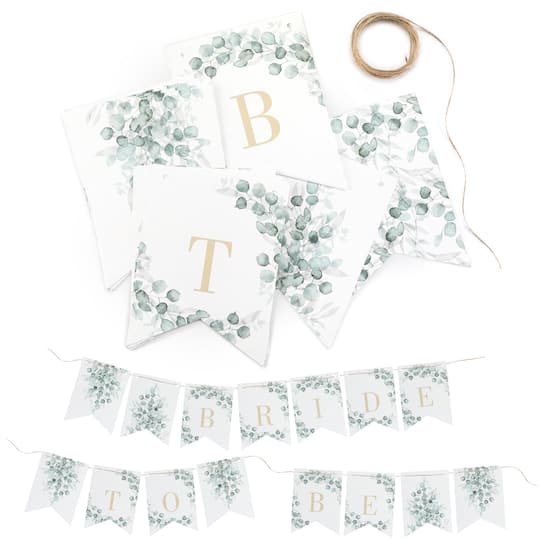 Hortense B. Hewitt Co. Greenery Bridal Shower Banner | 6" x 8" | Michaels®